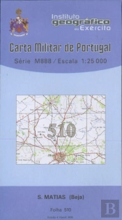 Carta Militar de Portugal (esc.1:25,000) nº 510 - SÃO MATIAS