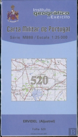 Bertrand.pt - Carta Militar de Portugal (esc.1:25,000) nº 520 - ERVIDEL