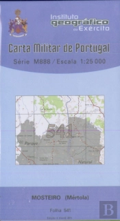 Carta Militar de Portugal (esc.1:25,000) nº 541 - MOSTEIRO