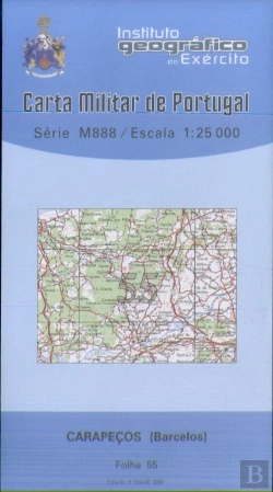 Bertrand.pt - Carta Militar de Portugal (esc.1:25,000) nº 55 - CARAPEÇOS