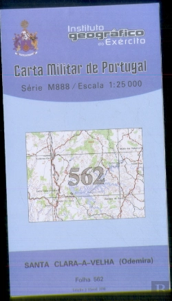 Bertrand.pt - Carta Militar de Portugal (esc.1:25,000) nº 562 - SANTA CLARA-A-VELHA