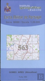 Carta Militar de Portugal (esc.1:25,000) nº 563 - GOMES AIRES (ALMODÔVAR)