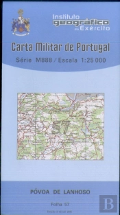 Carta Militar de Portugal (esc.1:25,000) nº 57 - PÓVOA DE LANHOSO