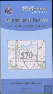 Carta Militar de Portugal (esc.1:25,000) nº 570 - PEREIRAS