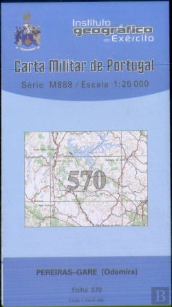Bertrand.pt - Carta Militar de Portugal (esc.1:25,000) nº 570 - PEREIRAS