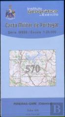 Carta Militar de Portugal (esc.1:25,000) nº 570 - PEREIRAS