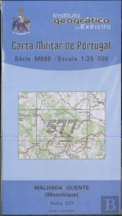 Carta Militar de Portugal (esc.1:25,000) nº 577 - MALHADA QUENTE