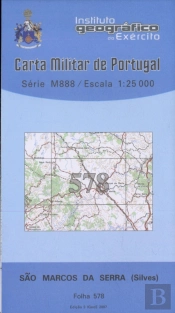 Carta Militar de Portugal (esc.1:25,000) nº 578 - SÃO MARCOS DA SERRA