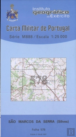 Bertrand.pt - Carta Militar de Portugal (esc.1:25,000) nº 578 - SÃO MARCOS DA SERRA