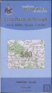 Carta Militar de Portugal (esc.1:25,000) nº 580 - AMEIXIAL