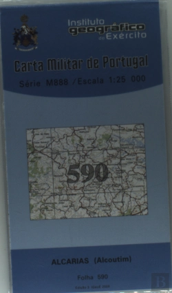 Bertrand.pt - Carta Militar de Portugal (esc.1:25,000) nº 590 - ALCARIAS