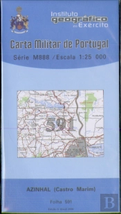 Carta Militar de Portugal (esc.1:25,000) nº 591 - AZINHAL