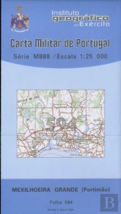 Carta Militar de Portugal (esc.1:25,000) nº 594 - MEXILHOEIRA GRANDE