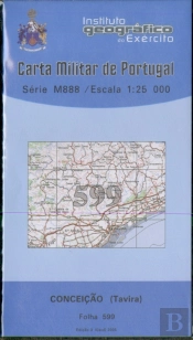 Carta Militar de Portugal (esc.1:25,000) nº 599 - CONCEIÇÃO