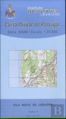 Carta Militar de Portugal (esc.1:25,000) nº 6 - VILA NOVA DE CERVEIRA