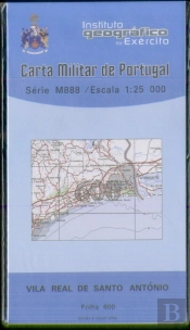 Carta Militar de Portugal (esc.1:25,000) nº 600 - VILA REAL DE SANTO ANTÓNIO