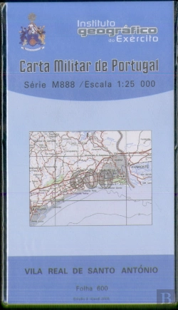 Bertrand.pt - Carta Militar de Portugal (esc.1:25,000) nº 600 - VILA REAL DE SANTO ANTÓNIO