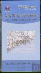 Carta Militar de Portugal (esc.1:25,000) nº 600 - VILA REAL DE SANTO ANTÓNIO