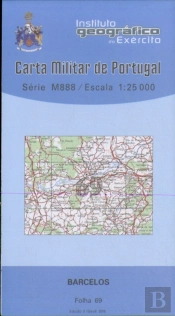 Carta Militar de Portugal (esc.1:25,000) nº 69 - BARCELOS