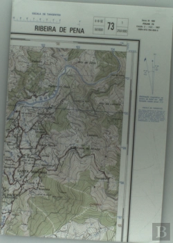 Bertrand.pt - Carta Militar de Portugal (esc.1:25,000) nº 73 - RIBEIRA DE PENA