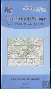 Carta Militar de Portugal (esc.1:25,000) nº 74 - VILA POUCA DE AGUIAR