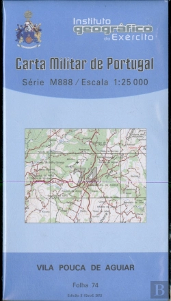 Bertrand.pt - Carta Militar de Portugal (esc.1:25,000) nº 74 - VILA POUCA DE AGUIAR