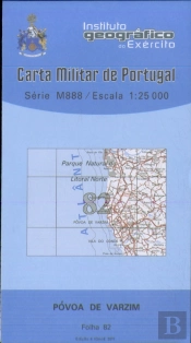 Carta Militar de Portugal (esc.1:25,000) nº 82 - PÓVOA DE VARZIM