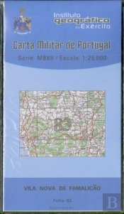Carta Militar de Portugal (esc.1:25,000) nº 83 - VILA NOVA DE FAMALICÃO