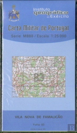 Bertrand.pt - Carta Militar de Portugal (esc.1:25,000) nº 83 - VILA NOVA DE FAMALICÃO