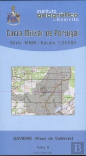 Carta Militar de Portugal (esc.1:25,000) nº 9 - GAVIEIRA