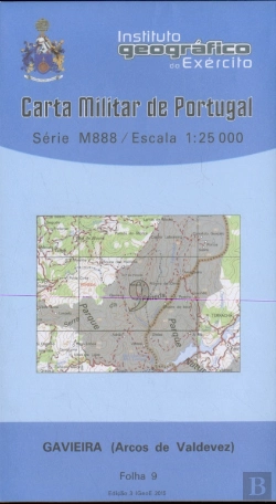 Bertrand.pt - Carta Militar de Portugal (esc.1:25,000) nº 9 - GAVIEIRA