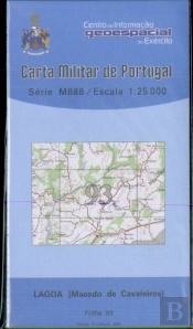 Carta Militar de Portugal (esc.1:25,000) nº 93 - LAGOA