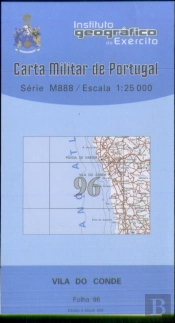 Carta Militar de Portugal (esc.1:25,000) nº 96 - VILA DO CONDE