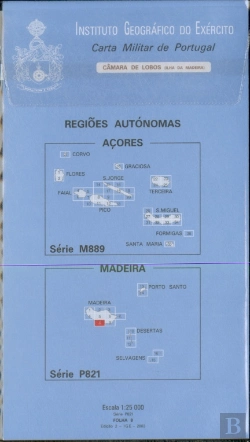 Bertrand.pt - Carta Militar de Portugal - Madeira (esc.1:25,000) nº 8 - CÂMARA DE LOBOS