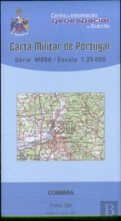 Carta Militar de Portugal Série M888 - Folha 230 - Coimbra (esc.1:25,000)