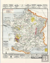 Carte : Carte Gastronomique De La France