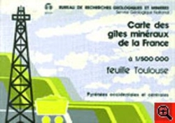 Bertrand.pt - Carte Des Gîtes Minéraux De La France ; Toulouse