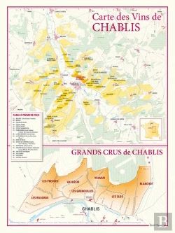 Bertrand.pt - Carte Des Vins De Chablis Et Des Grands Crus De Chablis