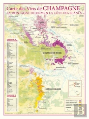Carte Des Vins De Champagne La Montagne De Reimset La 'Cote Des Blancs'