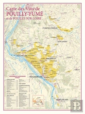 Carte Des Vins De Pouilly-Fumé Et Pouilly-Sur-Loire