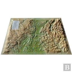 Bertrand.pt - Carte En Relief De La Drome-Ardeche