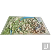 Carte En Relief De La Haute Savoie Version Été