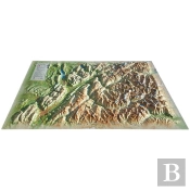 Carte En Relief De La Savoie