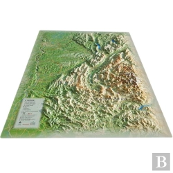 Bertrand.pt - Carte En Relief De L'Isère