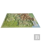 Carte En Relief Des Alpes De Haute Provence