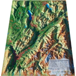 Bertrand.pt - Carte En Relief Des Bauges-Belledonne-Chartreuse