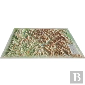 Carte En Relief Des Hautes Alpes