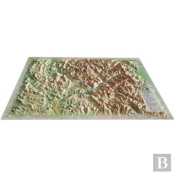 Bertrand.pt - Carte En Relief Des Hautes Alpes