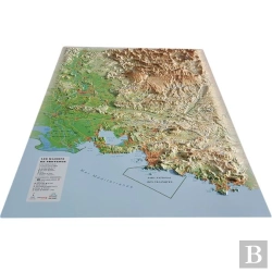 Bertrand.pt - Carte En Relief Des Massifs De Provence