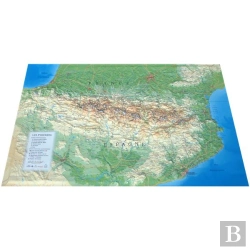 Bertrand.pt - Carte En Relief Des Pyrenees